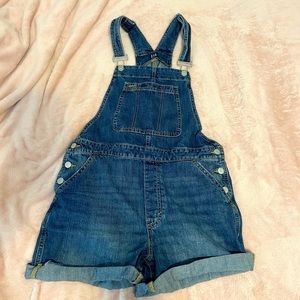 Jean Short Overalls